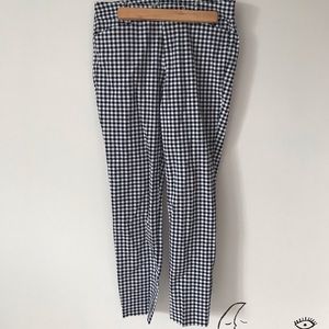 gingham black and white old navy pants